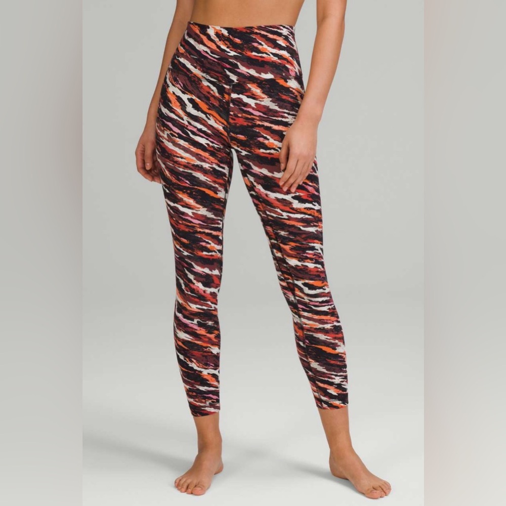 Lululemon Lunar New Year Align High-Rise Pant 25" Tiger Tide Smoky Red Multi